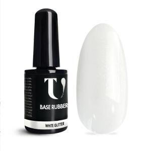 Base rubber white glitter