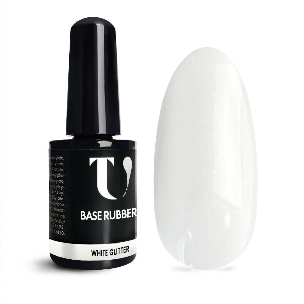 Base Rubber White Glitter