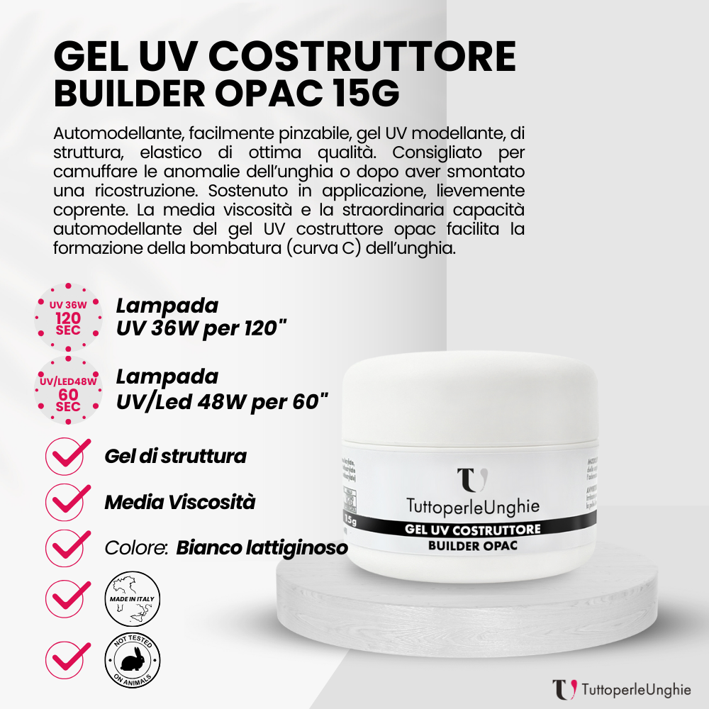 Gel UV Costruttore Builder Opac 15g