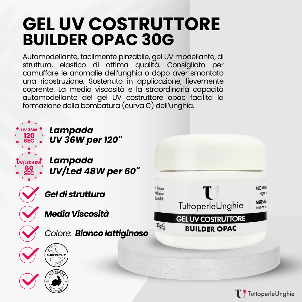 Gel UV Costruttore Builder Opac 30g