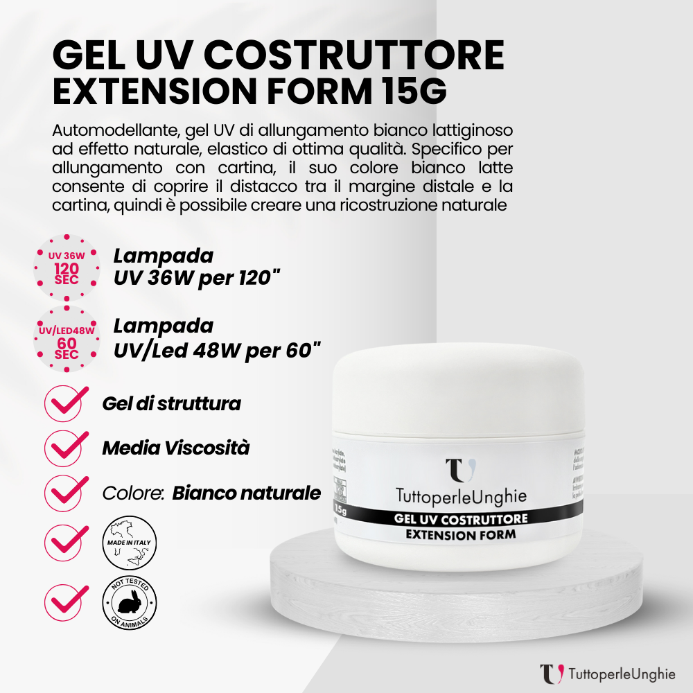 Gel UV Costruttore Extension Form 15g