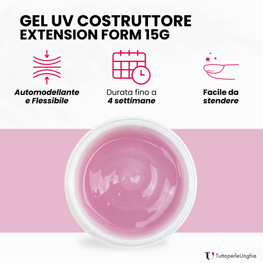 Gel UV Costruttore Milky Rose 50g