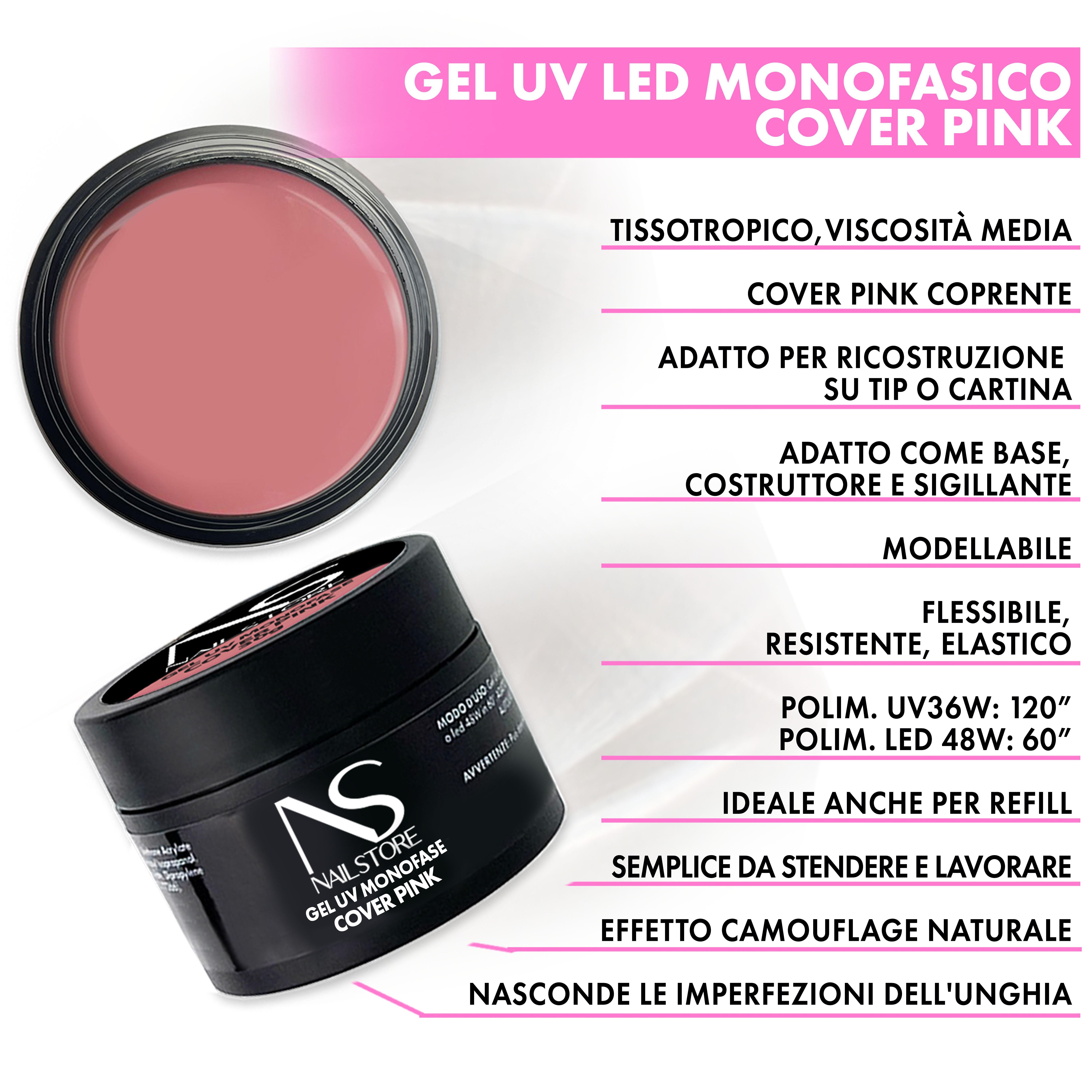 Gel UV Monofase Cover Pink 100g-NAILSTORE