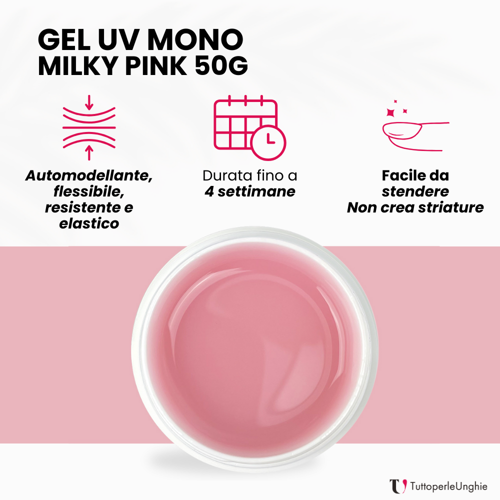 Gel UV Mono Milky Pink 50g