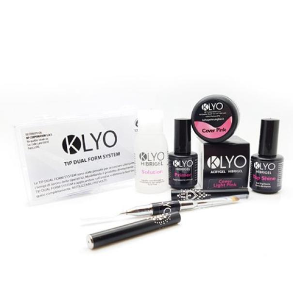 Kit AcriGel HibriGel KLYO con Dual Form e Cover Pink