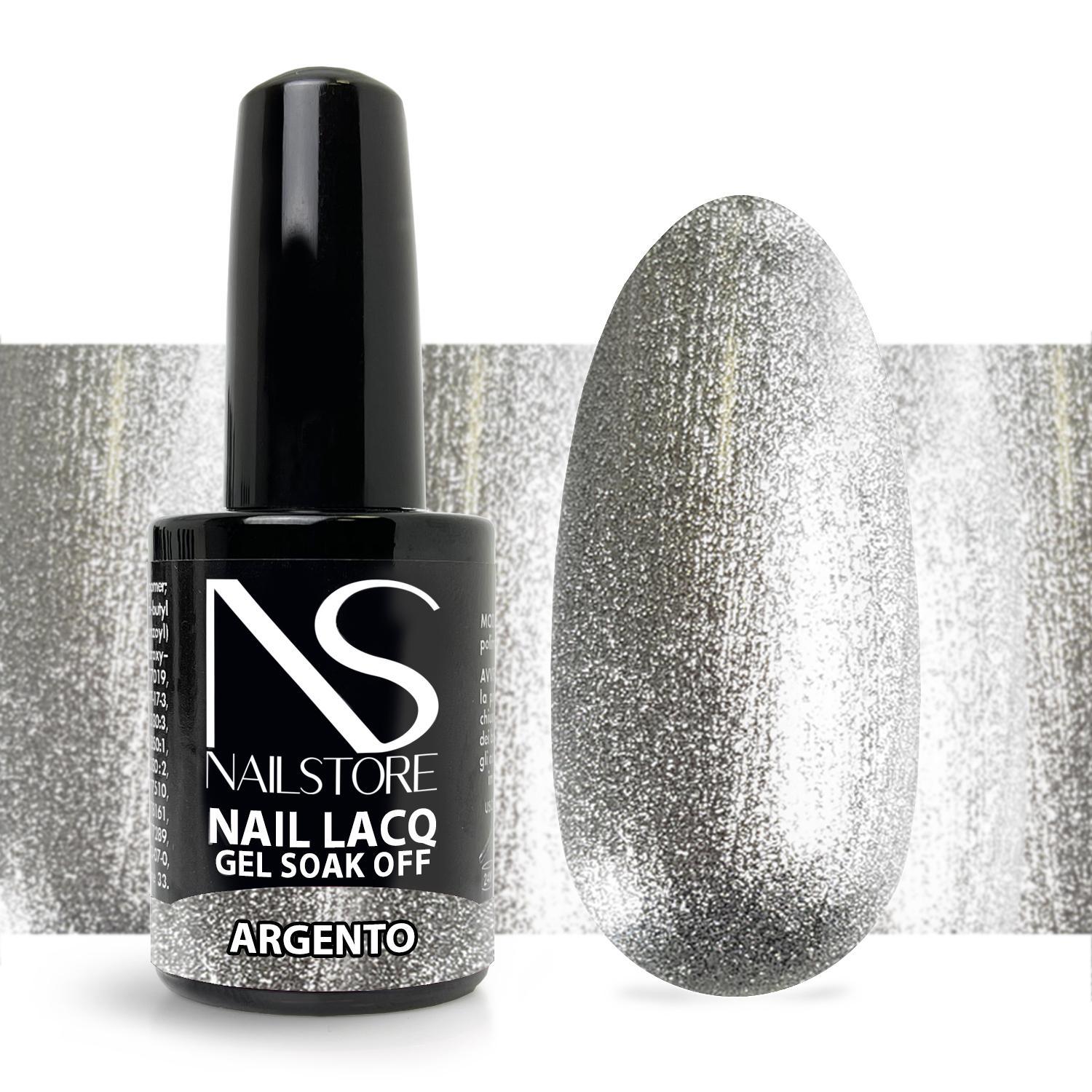 Semipermanente Nail Lacq Argento-NAILSTORE