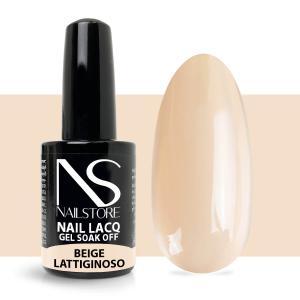 Semipermanente nail lacq beige lattiginoso-