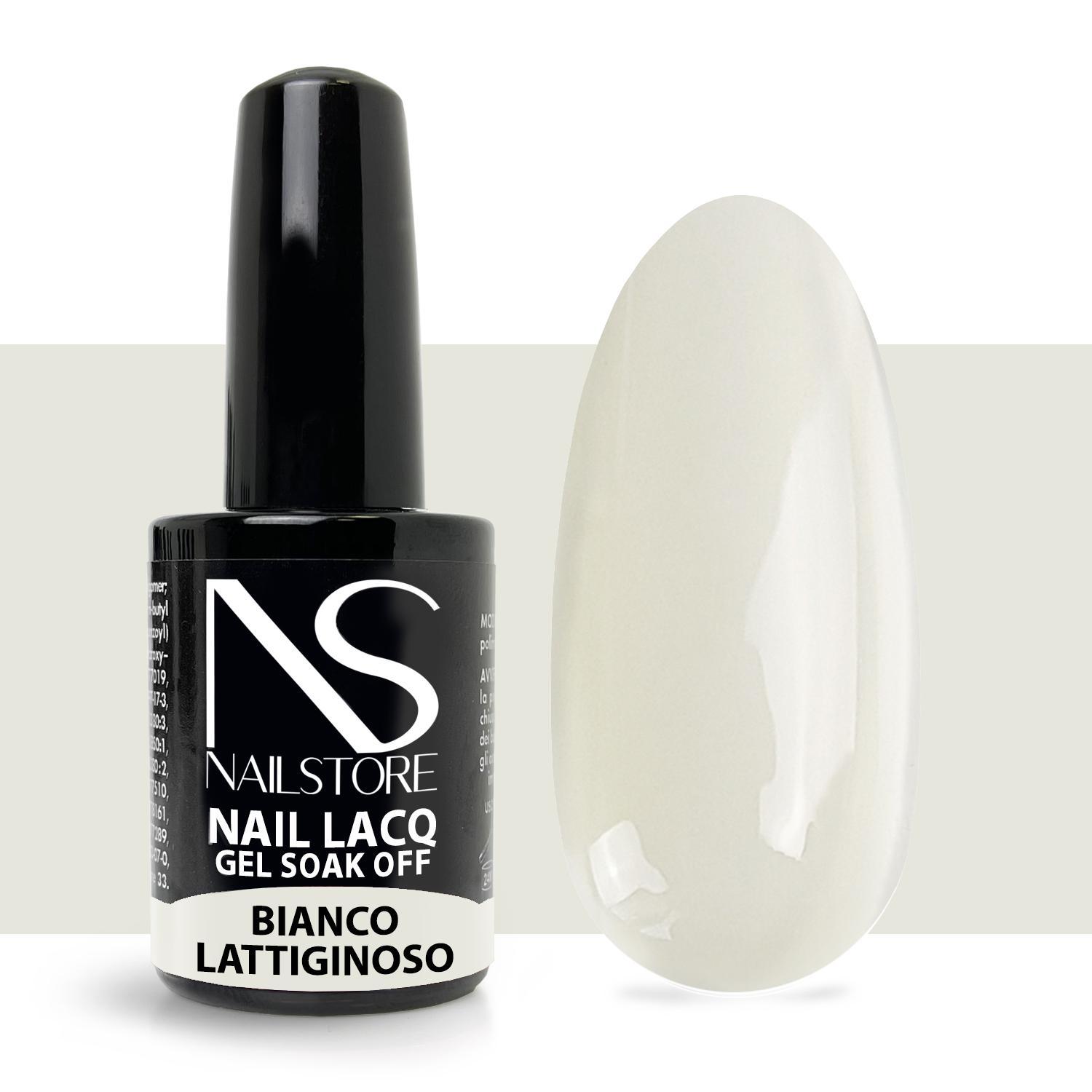 Semipermanente Nail Lacq Bianco Lattiginoso-NAILSTORE