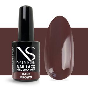 Semipermanente nail lacq dark brown-