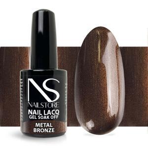 Semipermanente nail lacq metal bronze-