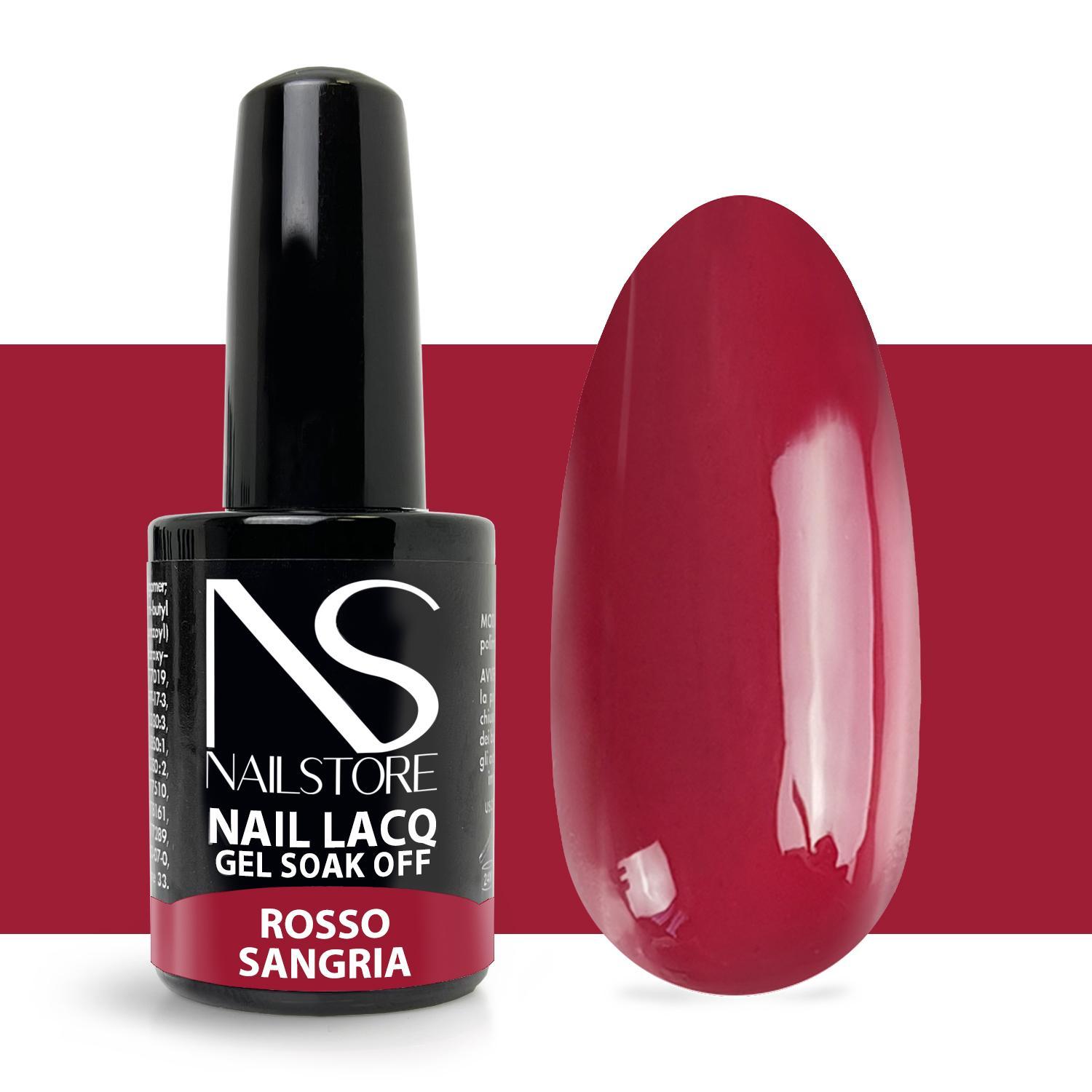 Semipermanente Nail Lacq Rosso Sangria-NAILSTORE