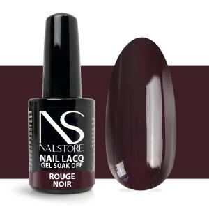 Semipermanente nail lacq rouge noir-