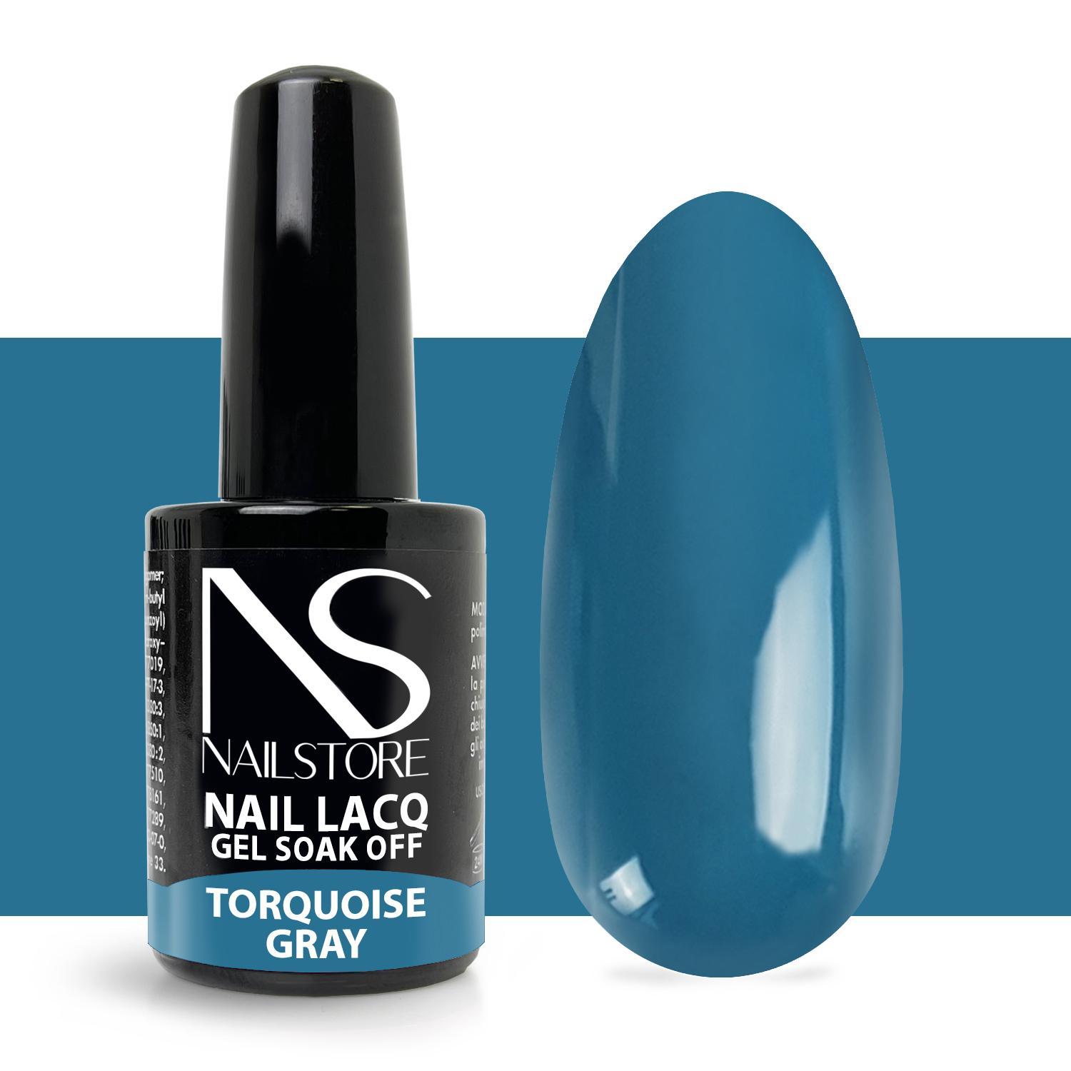 Semipermanente Nail Lacq Torquoise Grey-NAILSTORE