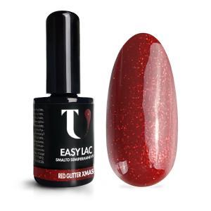 Smalto semipermanente red glitter xmas 15ml