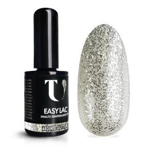 Smalto semipermanente argento glitter 15ml