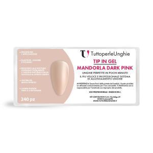 Tip in gel mandorla dark pink