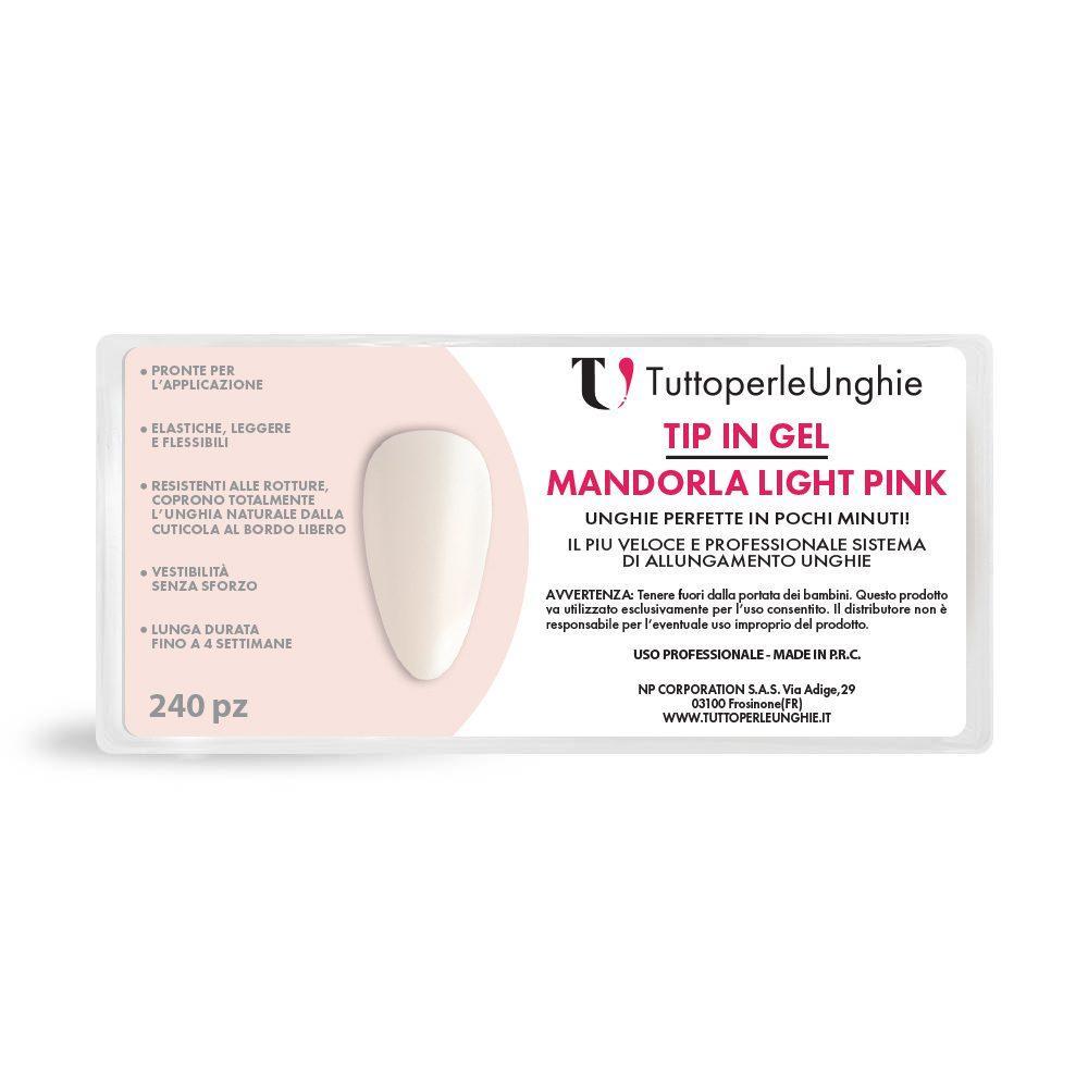 Tip in Gel Mandorla Light Pink