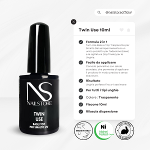 Twin use base e top per smalto gel-