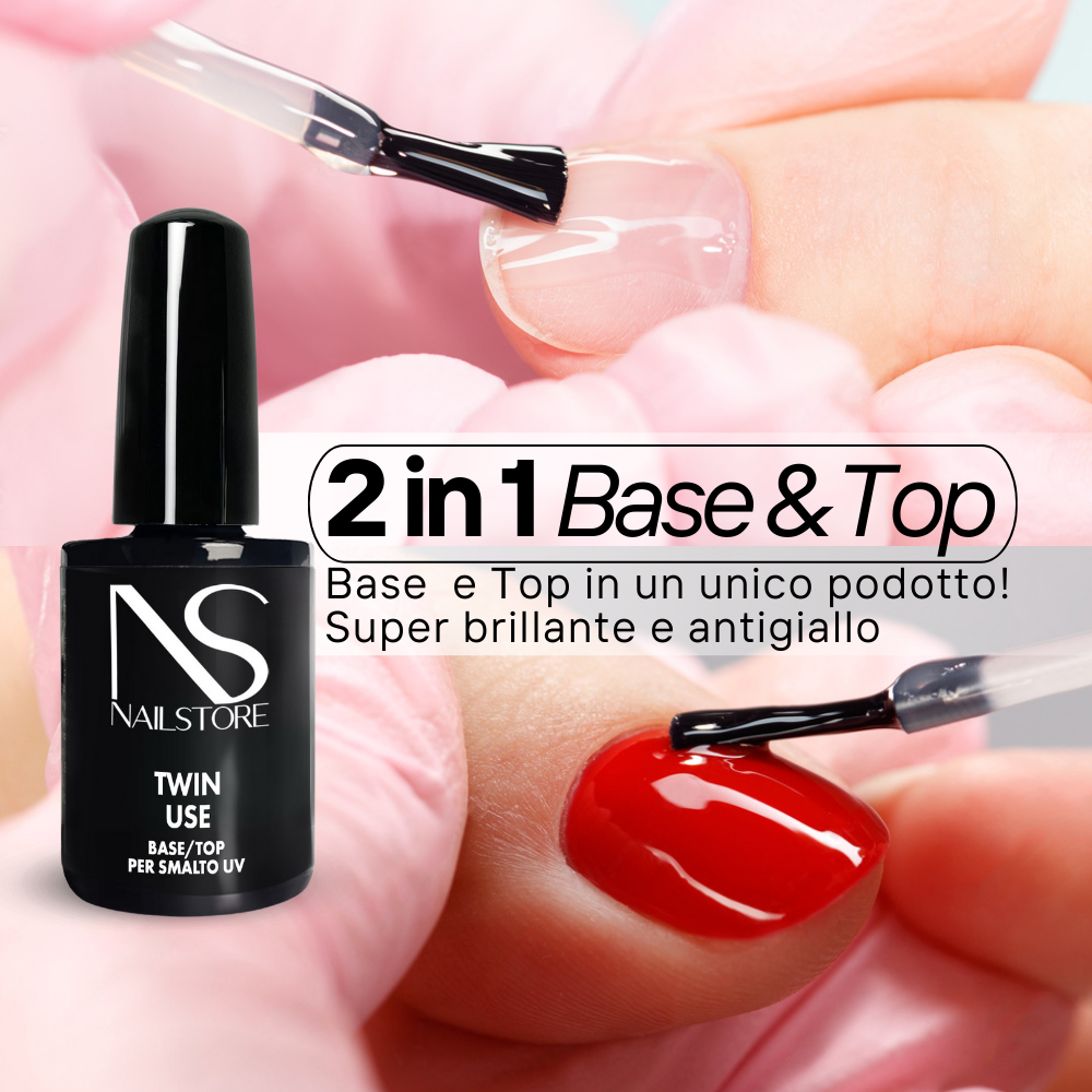 Twin Use Base e Top per Smalto Gel-NAILSTORE