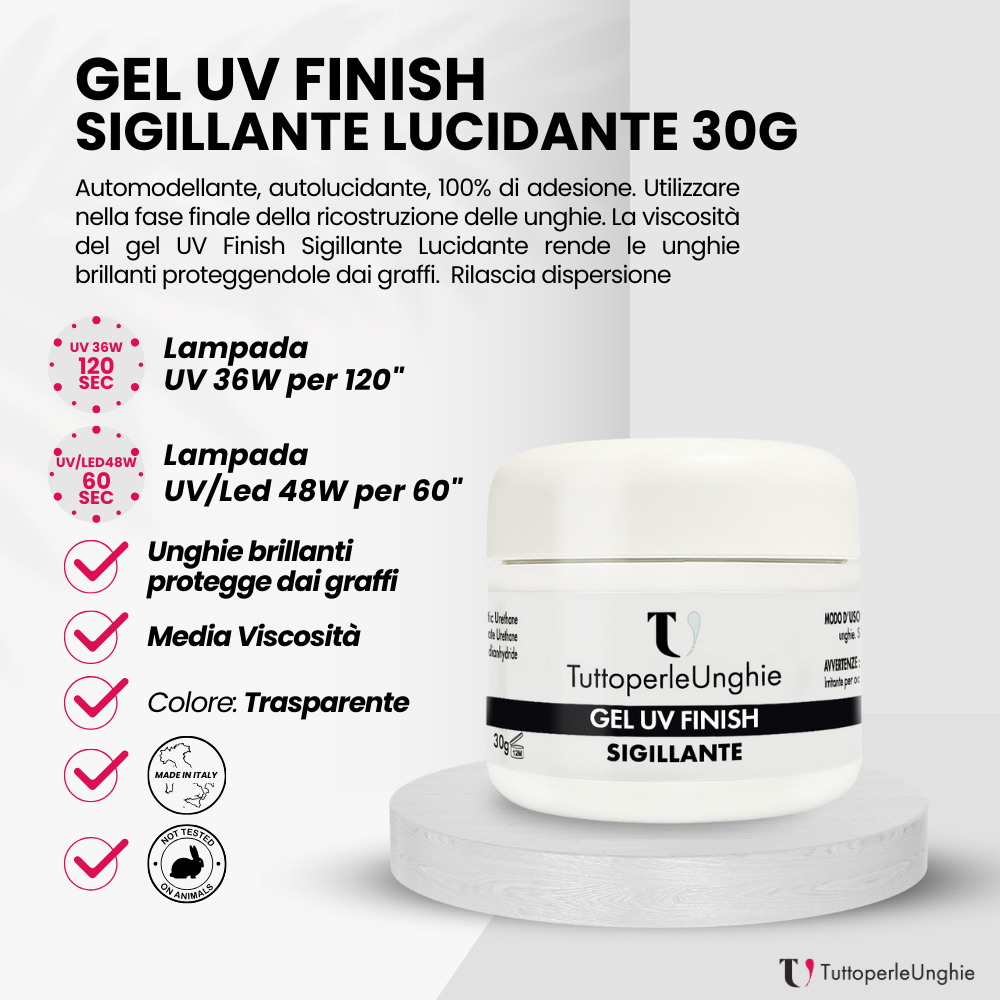 Gel UV Finish Sigillante Lucidante 30g