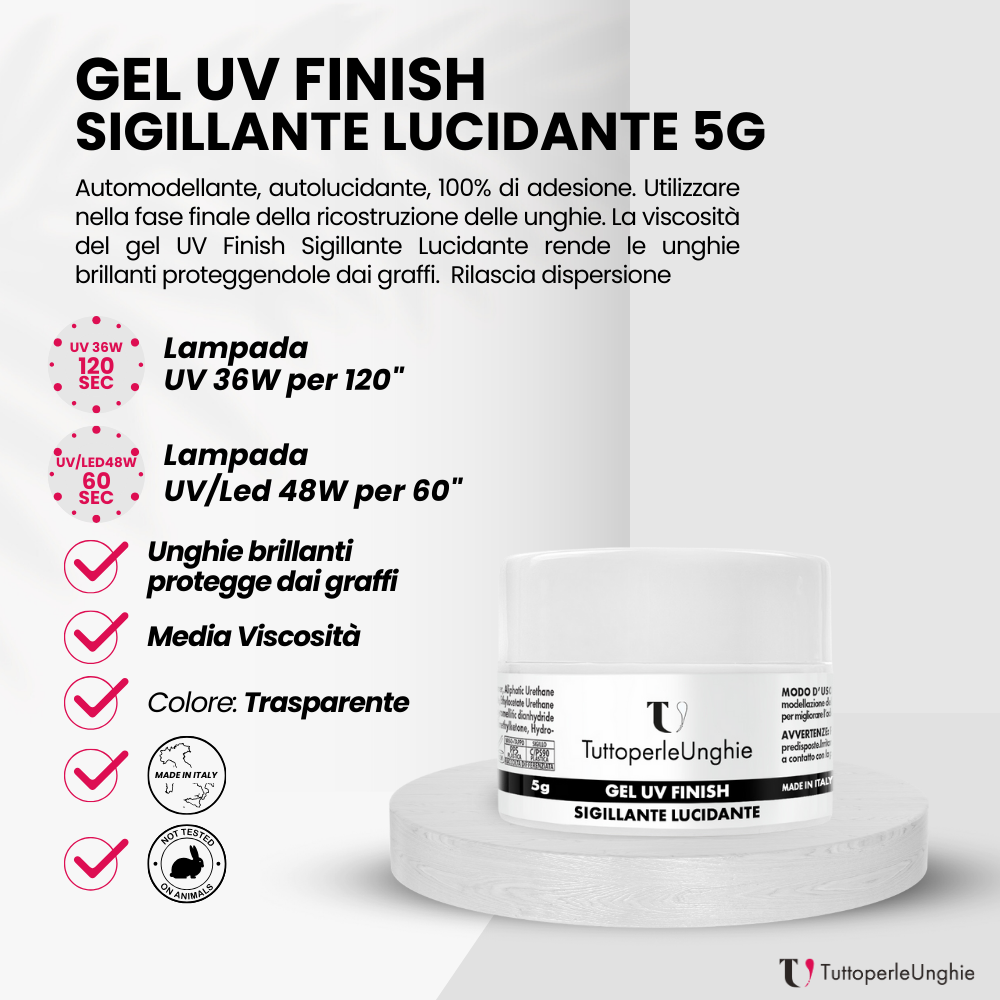 Gel UV Finish Sigillante Lucidante 5g