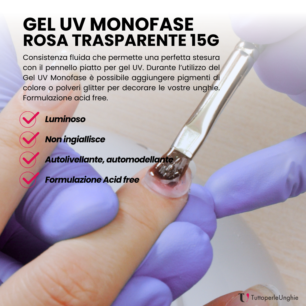 Gel UV Monofase Rosa 15g