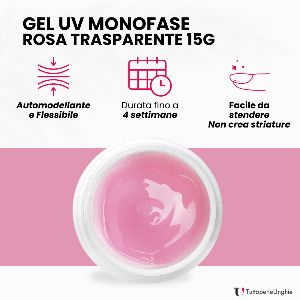 Gel UV Monofase Rosa 15g