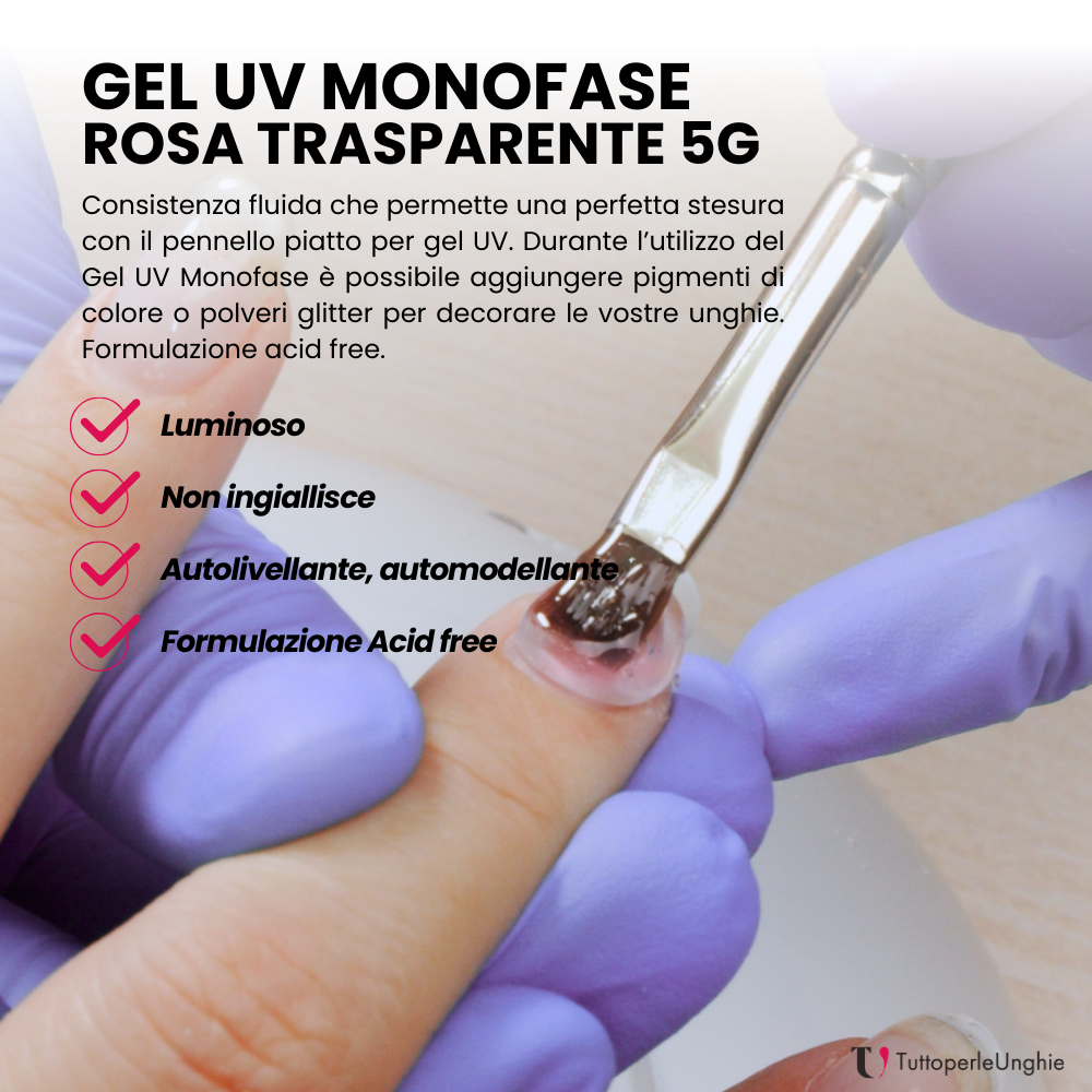 Gel UV Monofase Rosa 5g