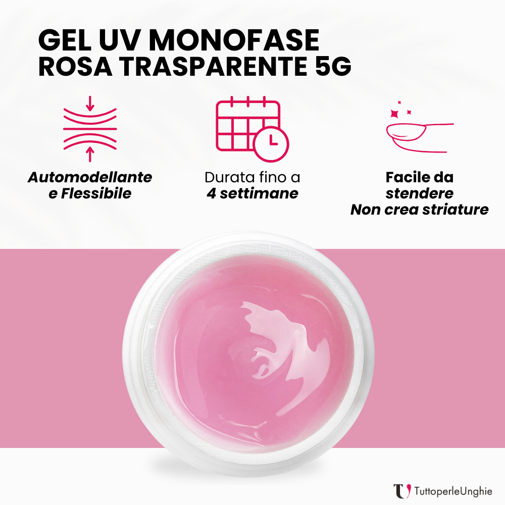 Gel UV Monofase Rosa 5g