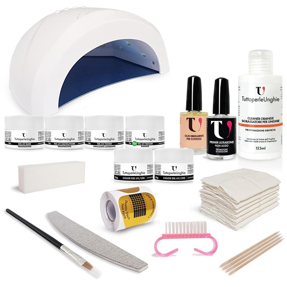 Kit Ricostruzione Unghie 6 Gel UV