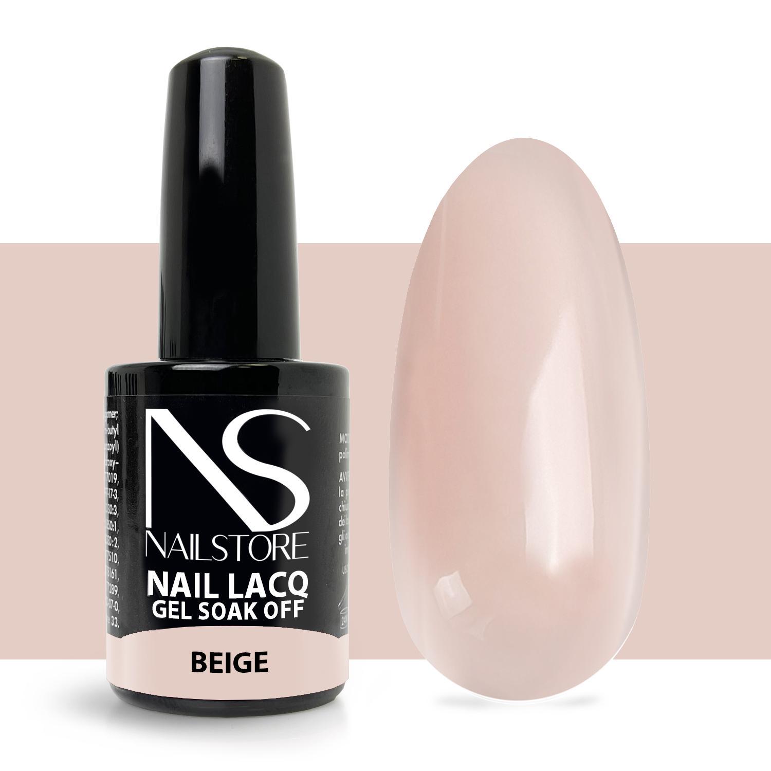 Semipermanente Nail Lacq Beige-NAILSTORE