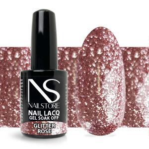 Semipermanente nail lacq glitter rosé-