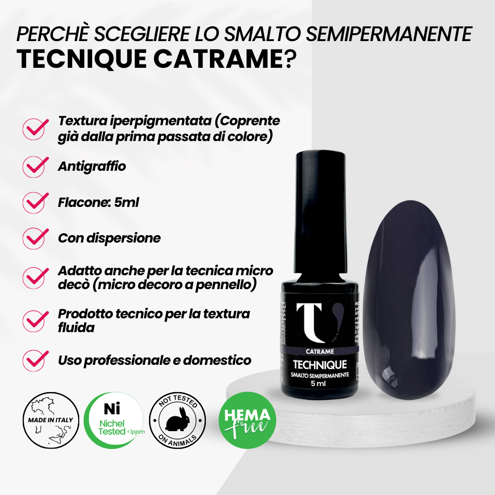 Smalto Semipermanente Catrame 5ml