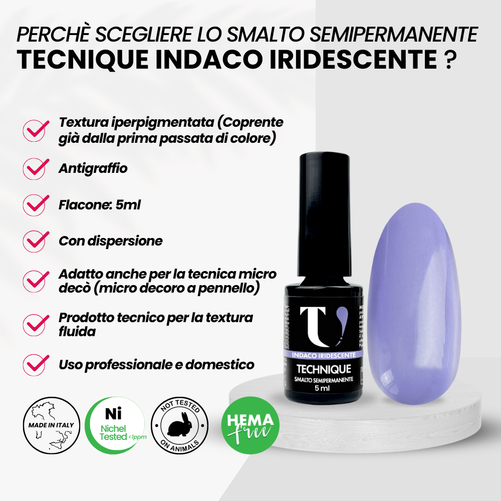 Smalto Semipermanente Indaco Iridescente 5ml