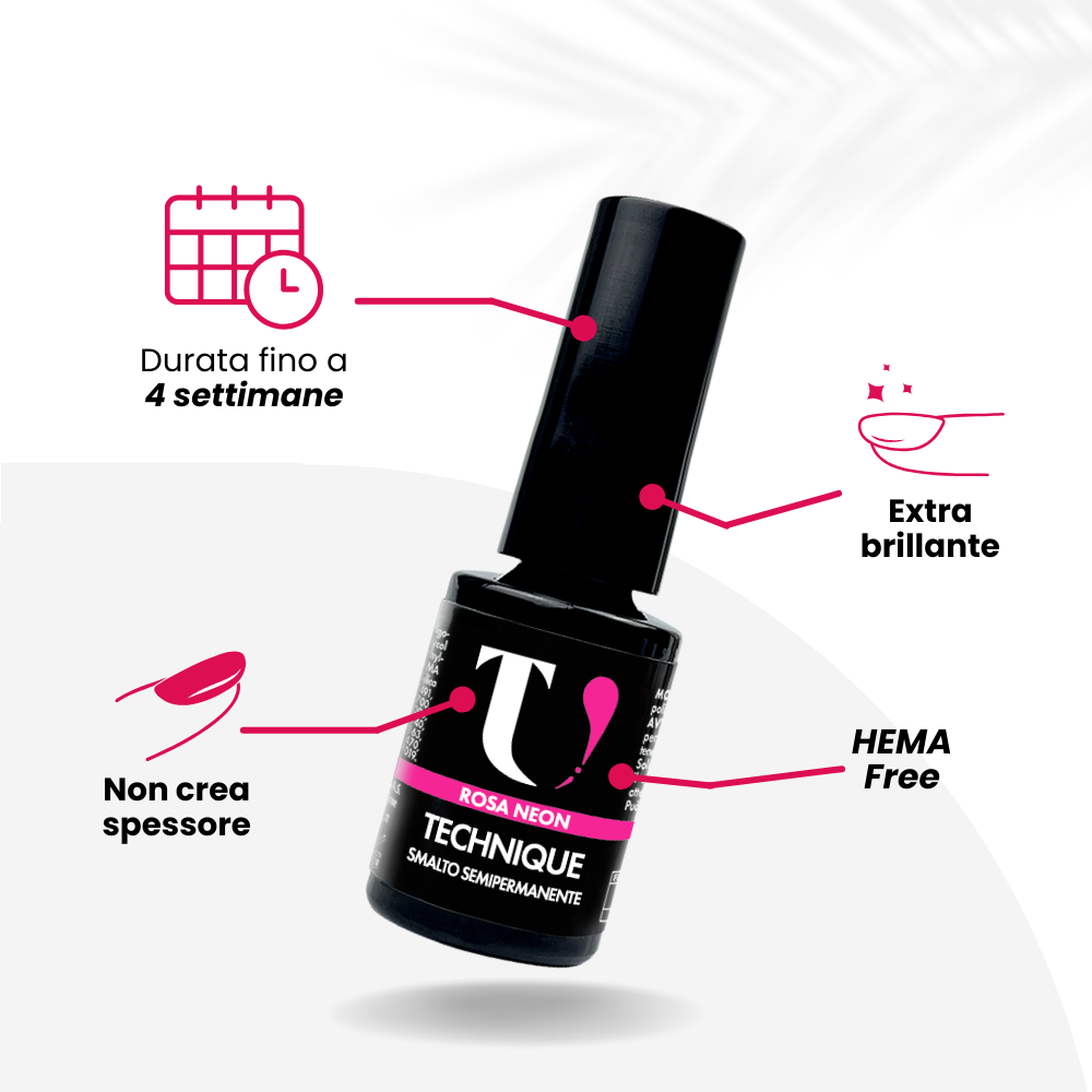 Smalto Semipermanente Neon Rosa 5ml