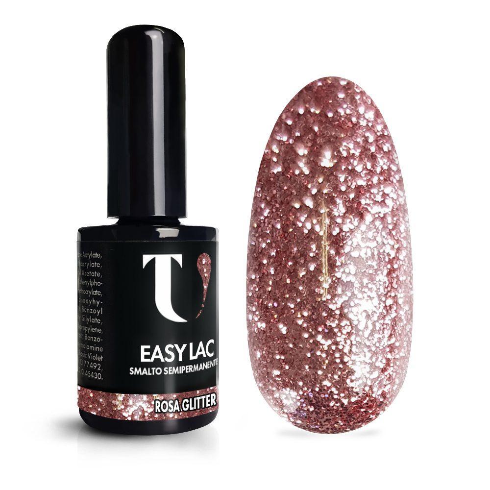 Smalto Semipermanente Rosa Glitter 15ml