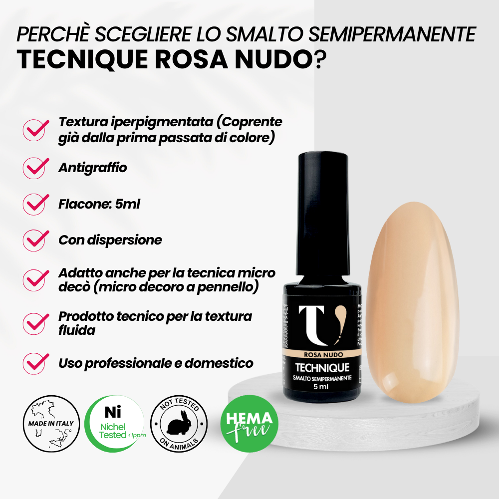 Smalto Semipermanente Rosa Nudo 5ml