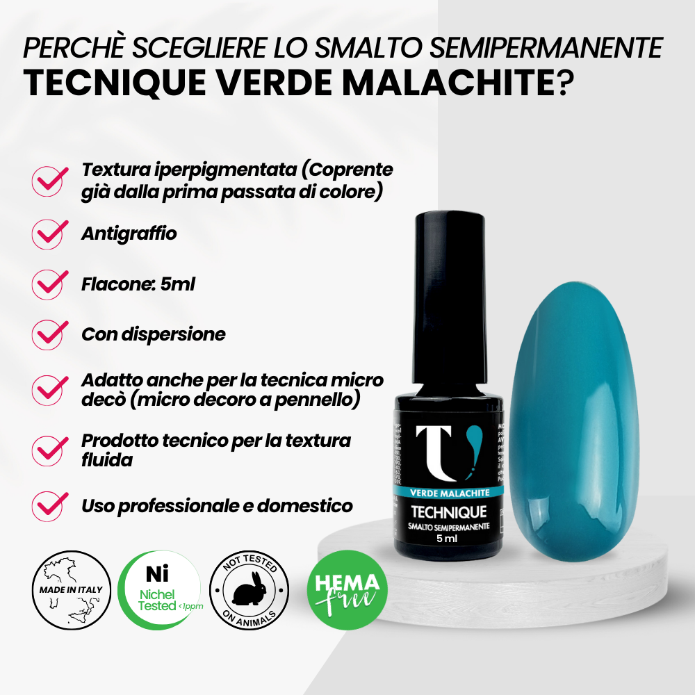 Smalto Semipermanente Verde Malachite 5ml