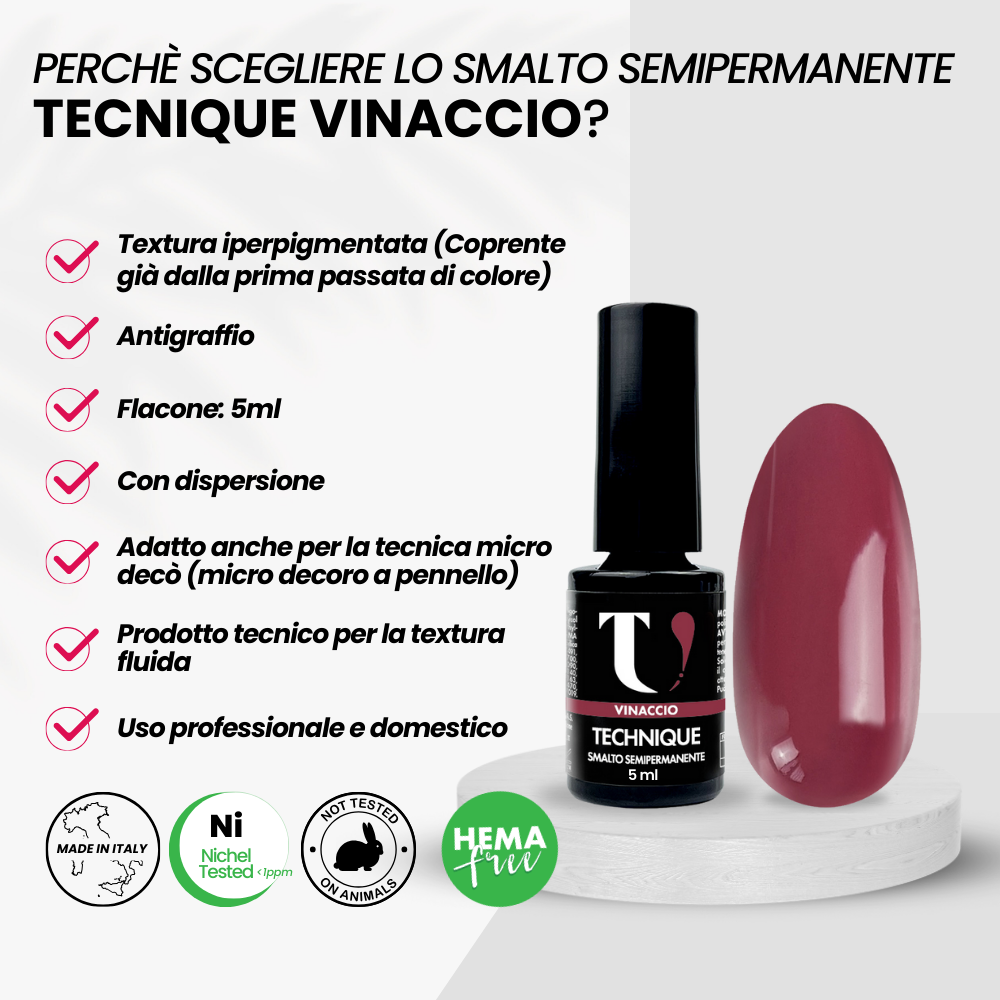 Smalto Semipermanente Vinaccio 5ml