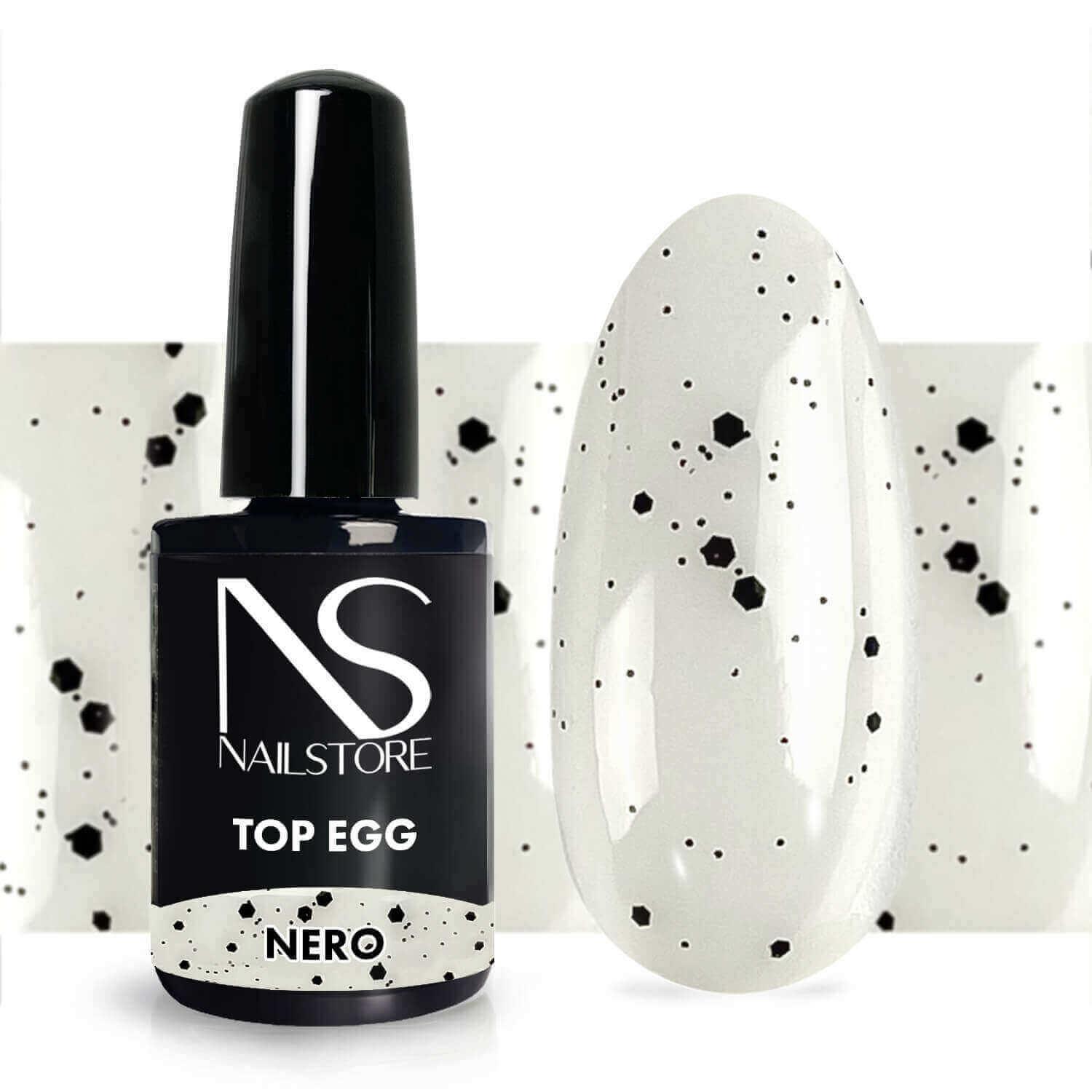 Top Egg Black No Wet-NAILSTORE