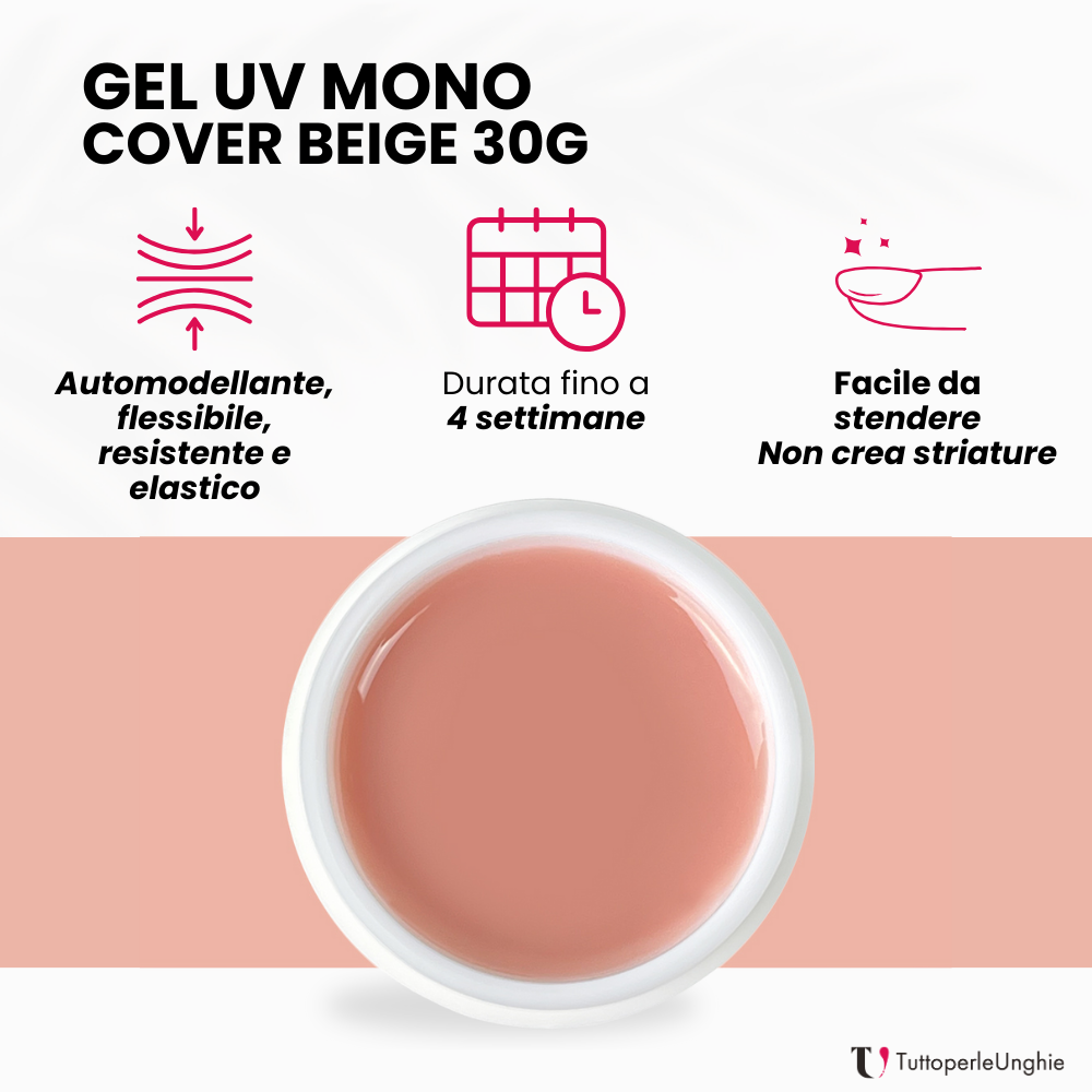 Gel UV Mono Cover Beige 30g