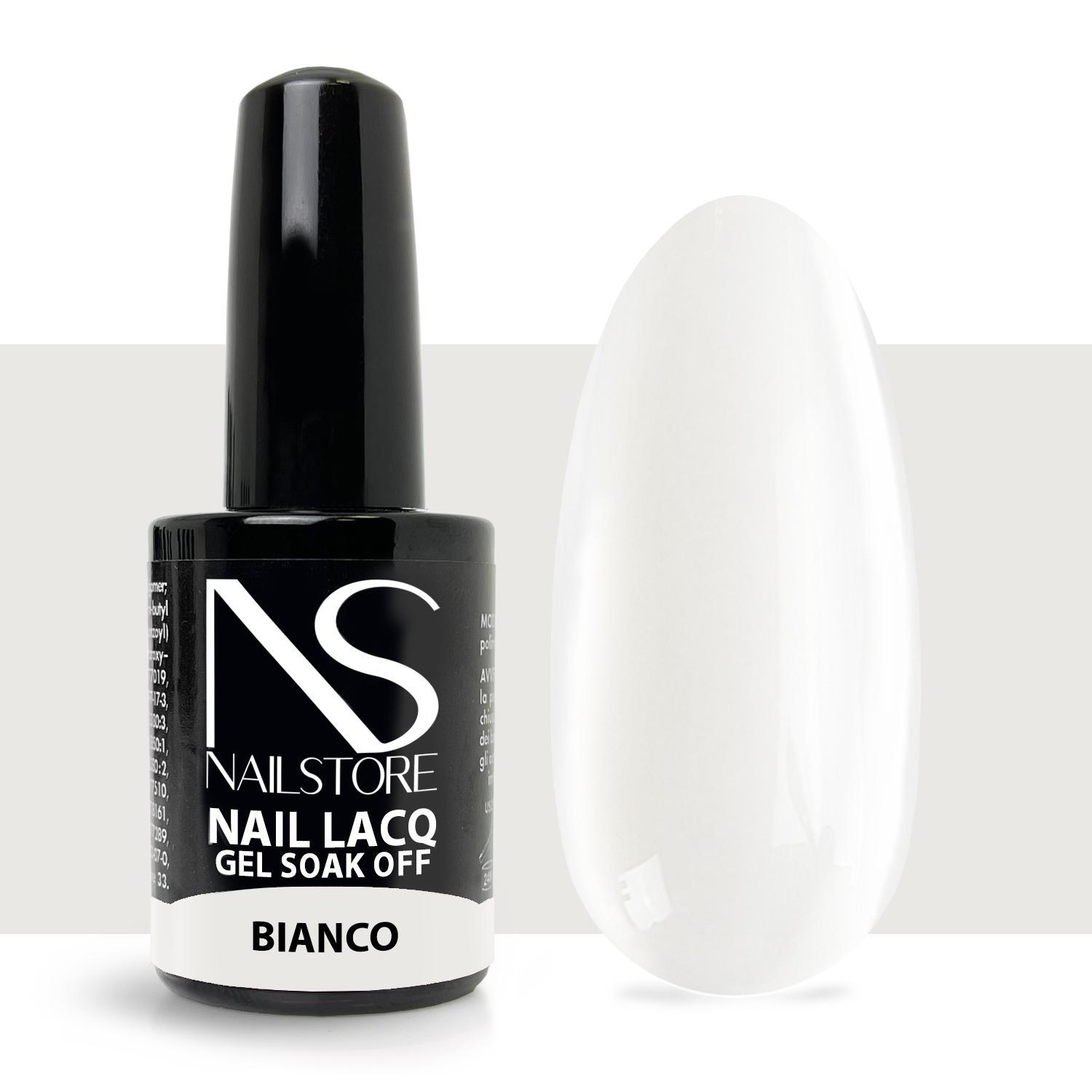 Semipermanente Nail Lacq Bianco-NAILSTORE