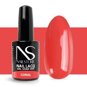 Semipermanente nail lacq coral-