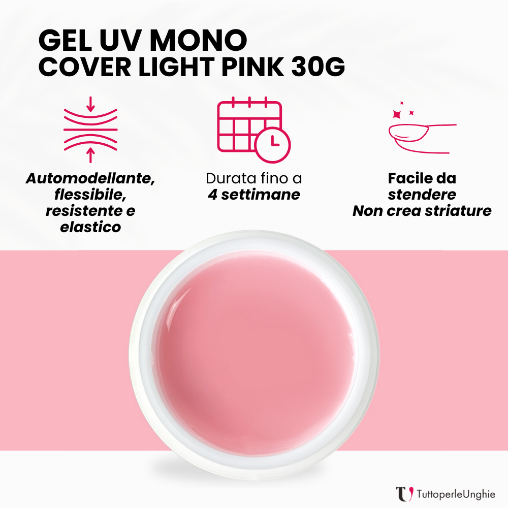 Gel UV Mono Cover Light Pink 30g