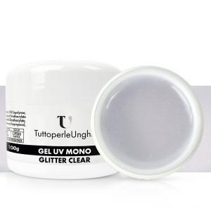 Gel uv mono glitter clear 100g