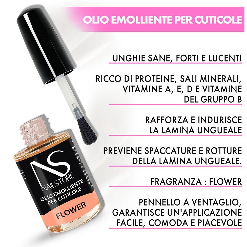 Olio per Cuticole Flower 15ml - NAILSTORE