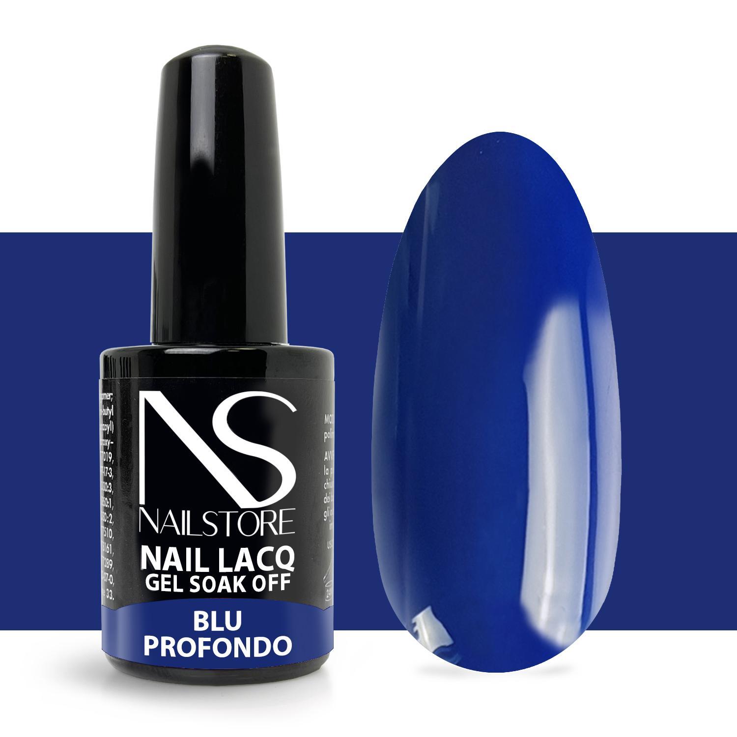 Smalto Semipermanente Nail Lacq Blu Profondo-NAILSTORE