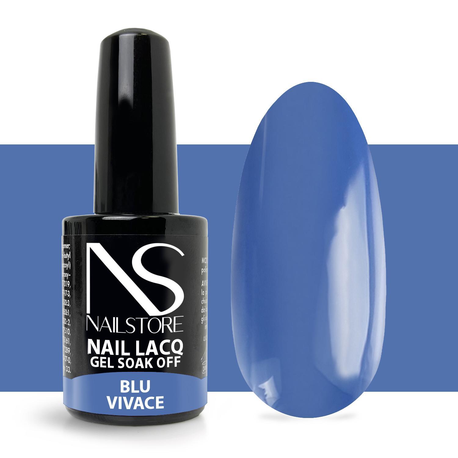 Smalto Semipermanente Nail Lacq Blu Vivace-NAILSTORE