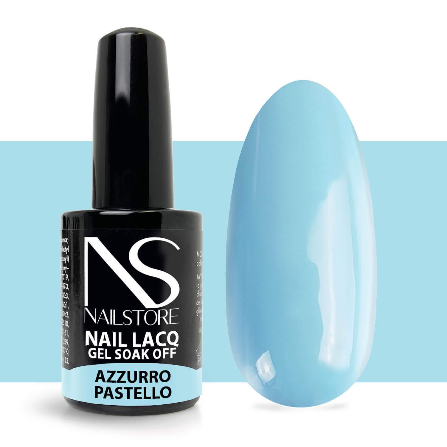 Semipermanente Nail Lacq Azzurro Pastello-NAILSTORE