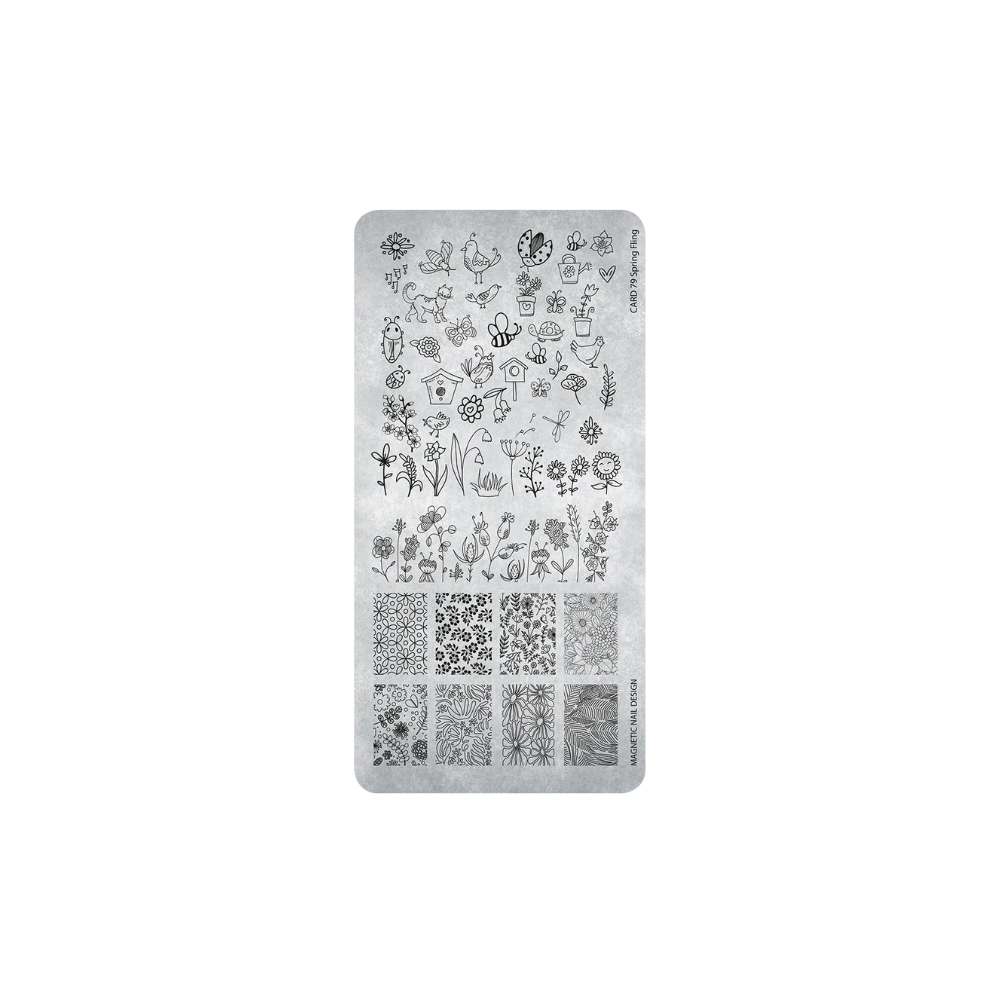 Stamping plate 79 Spring Fling by Magnetic